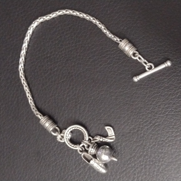 Brighton Jewelry - Brighton Silver Golf Charm Toggle Bracelet